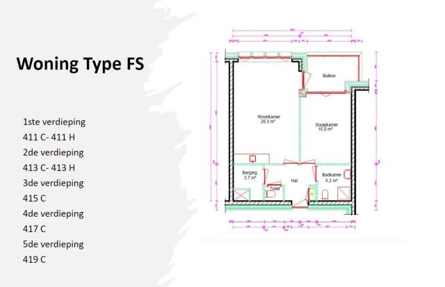 apartments for rent on Marsdiepstraat 415C